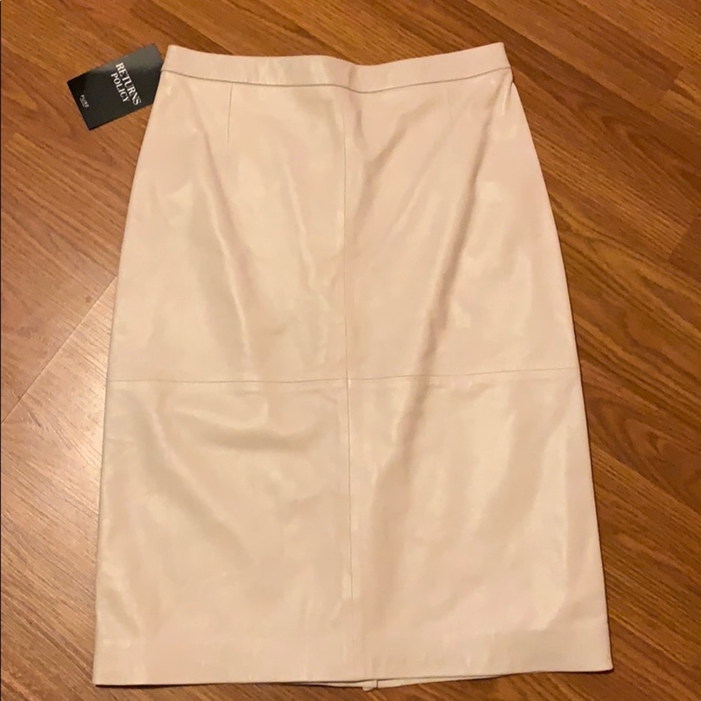 Soft leather skirt